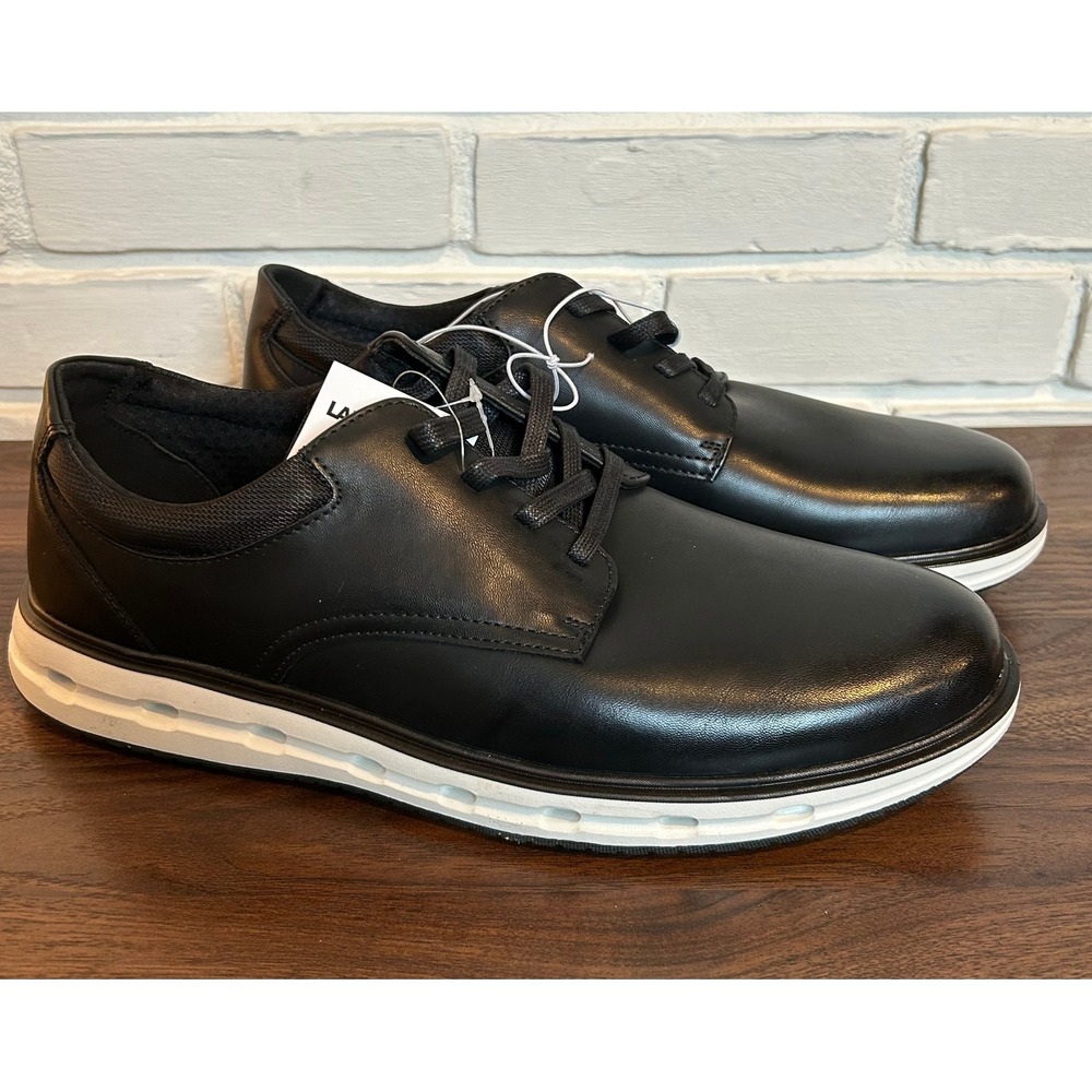 NWT Lands End Mens Sport Oxford Black Lace Up Shoes 1908426 Size 13 NEW